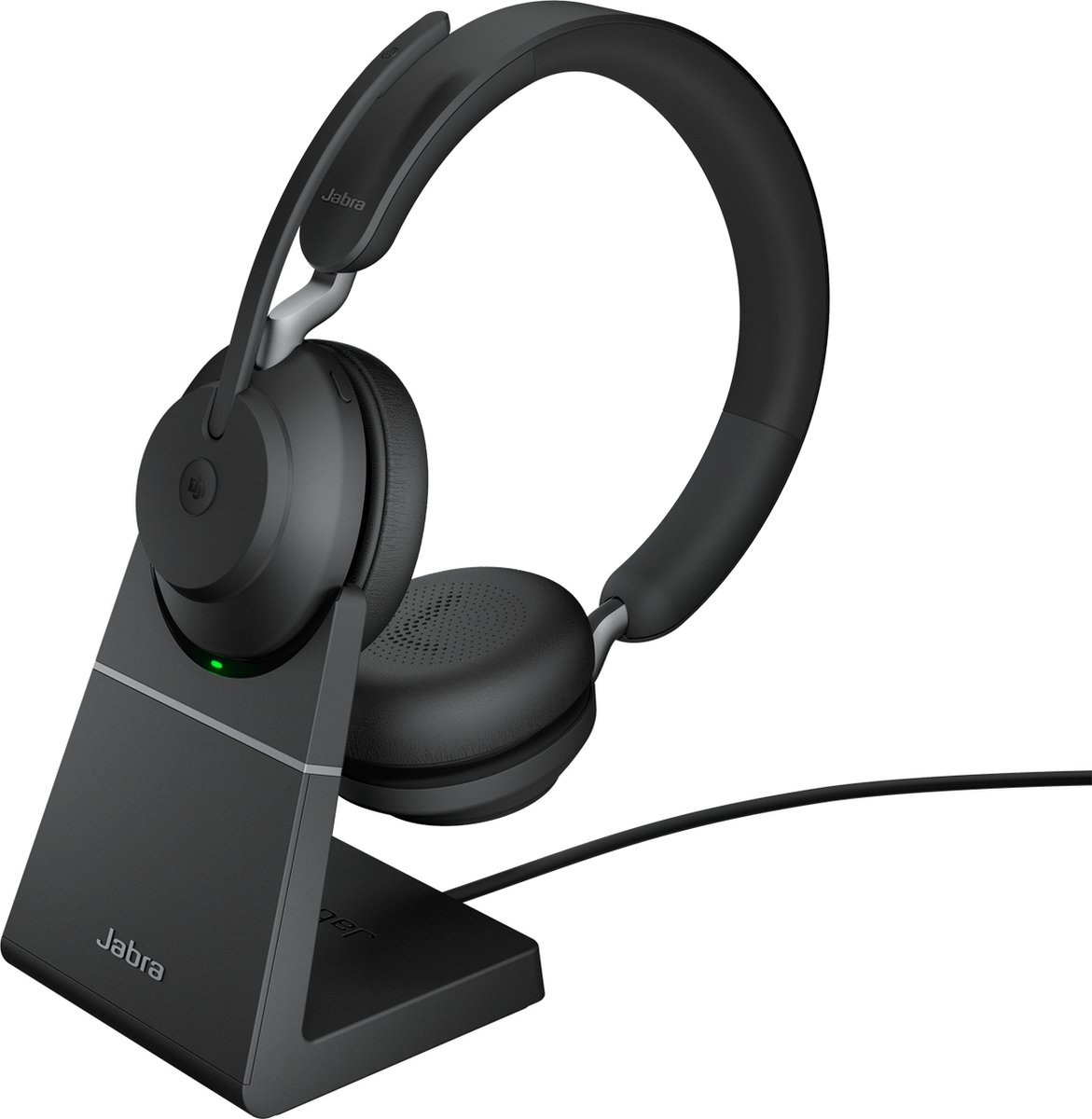 Jabra Evolve2 65 Link380c MS Stereo Stand Black