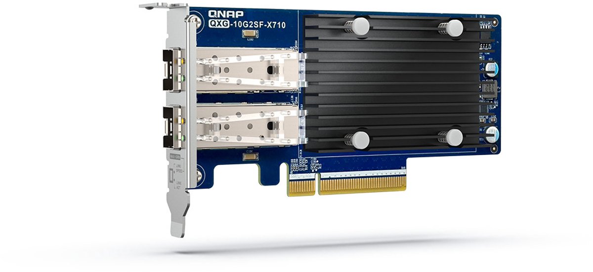QNAP QXG-10G2SF-X710 Dual-port 10 GbE network expansion card