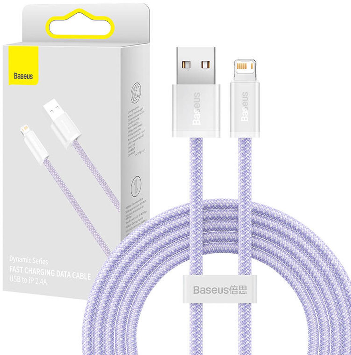 Baseus Dynamic cable USB to Lightning 2.4A 2m (Purple)