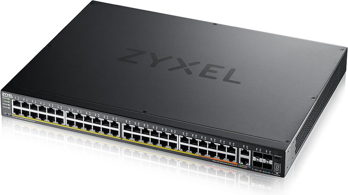 ZyXEL XGS2220-54HP 48-port GbE PoE L3 Access Switch with 6 10G Uplink (600W)