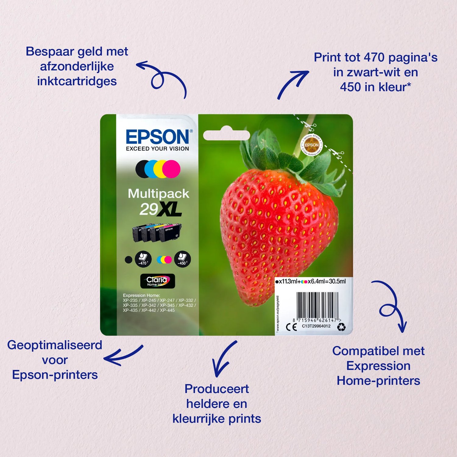 Epson 29 Multipack (Black Yellow Cyan Magenta) Ink