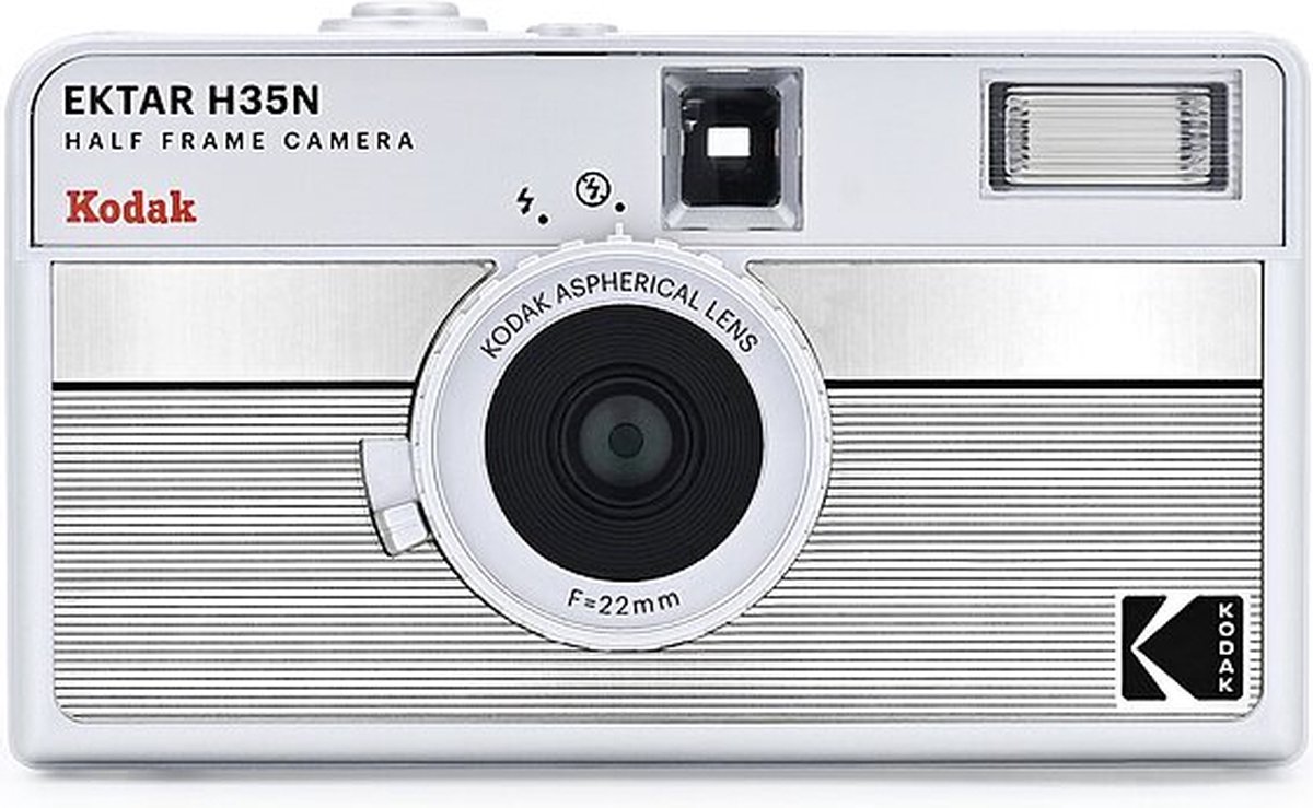 KODAK EKTAR H35N Camera Striped Silver