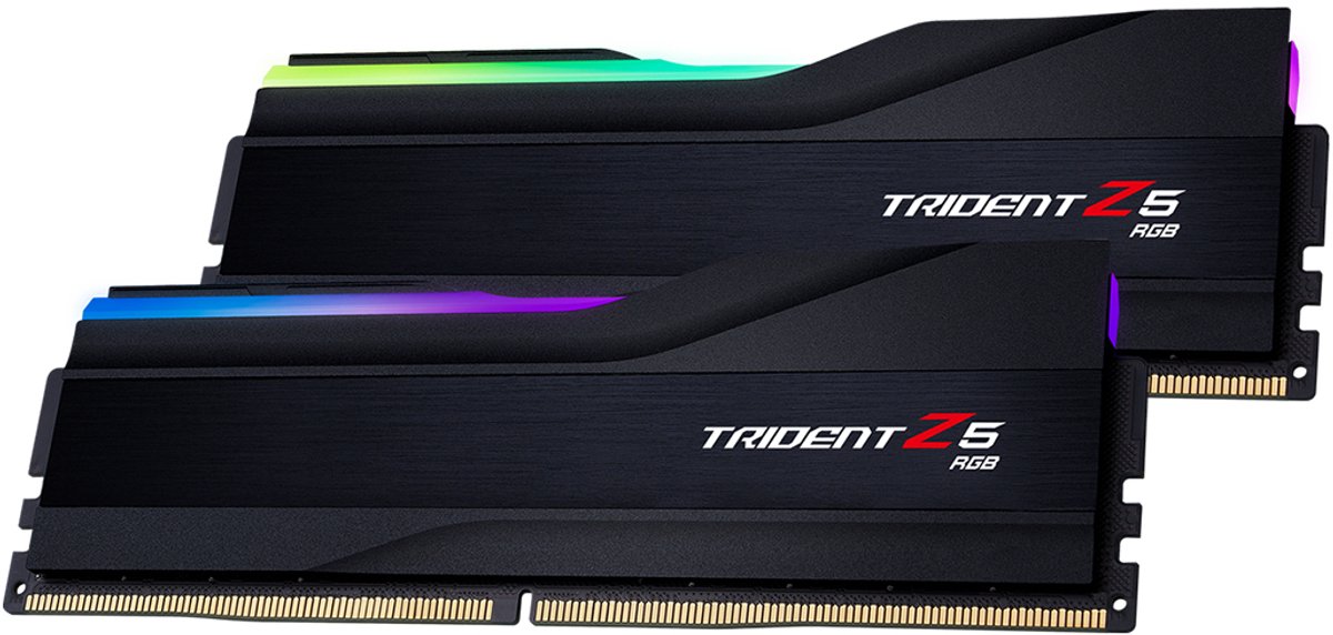 G.Skill Trident Z5 RGB DDR5-5600 - 96GB - CL40 - Dual Channel (2 pcs) - Intel XMP - Sort med RGB