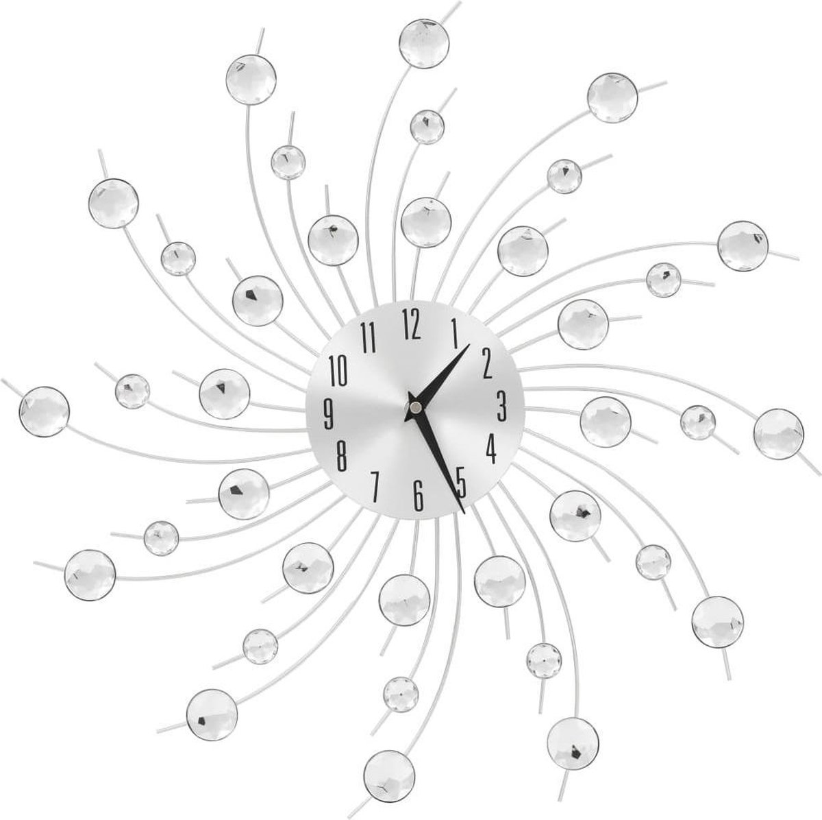 vidaXL Wanduhr mit Quarzwerk Modernes Design 50 cm