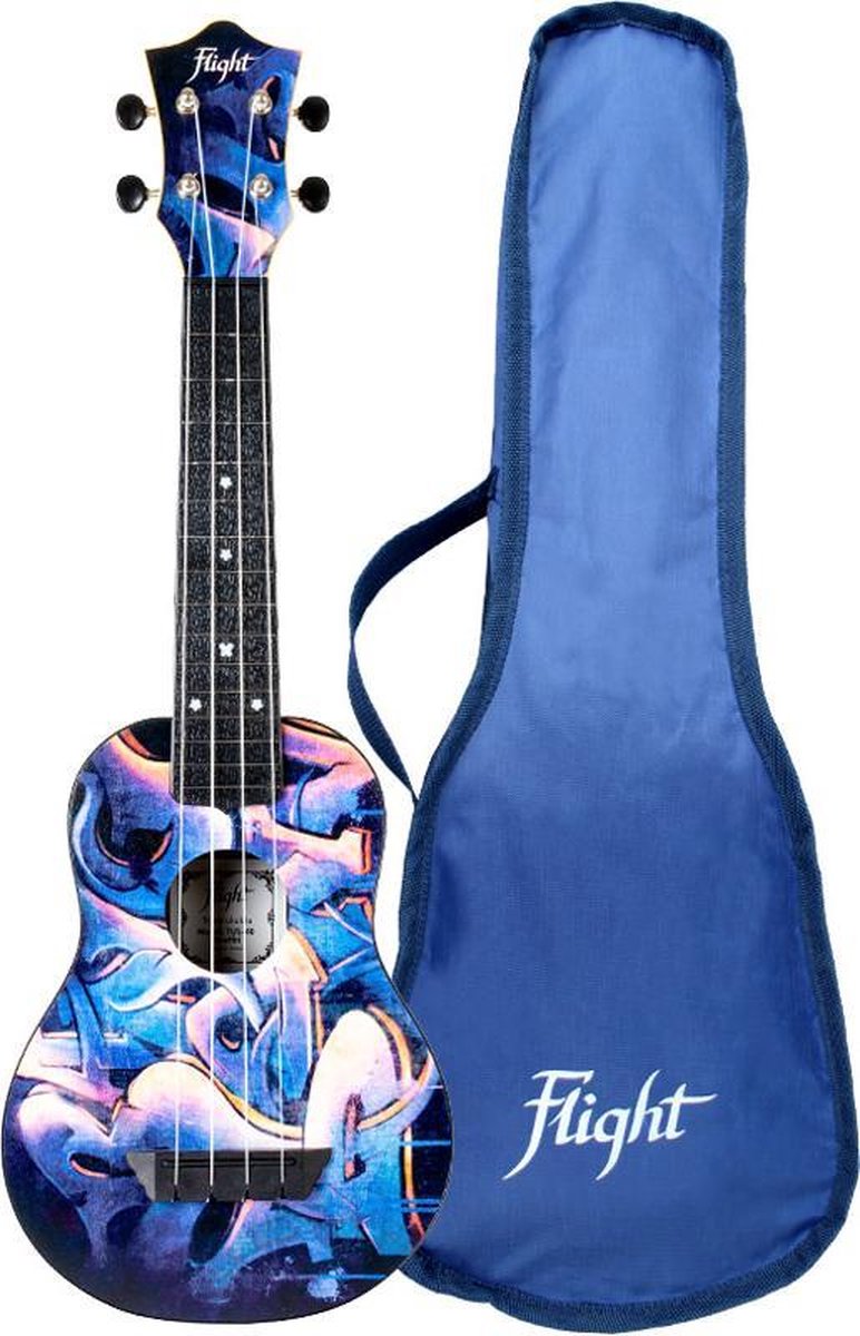 Flight Travel Series TUS40 Graffiti Soprano Ukulele with Gig Bag