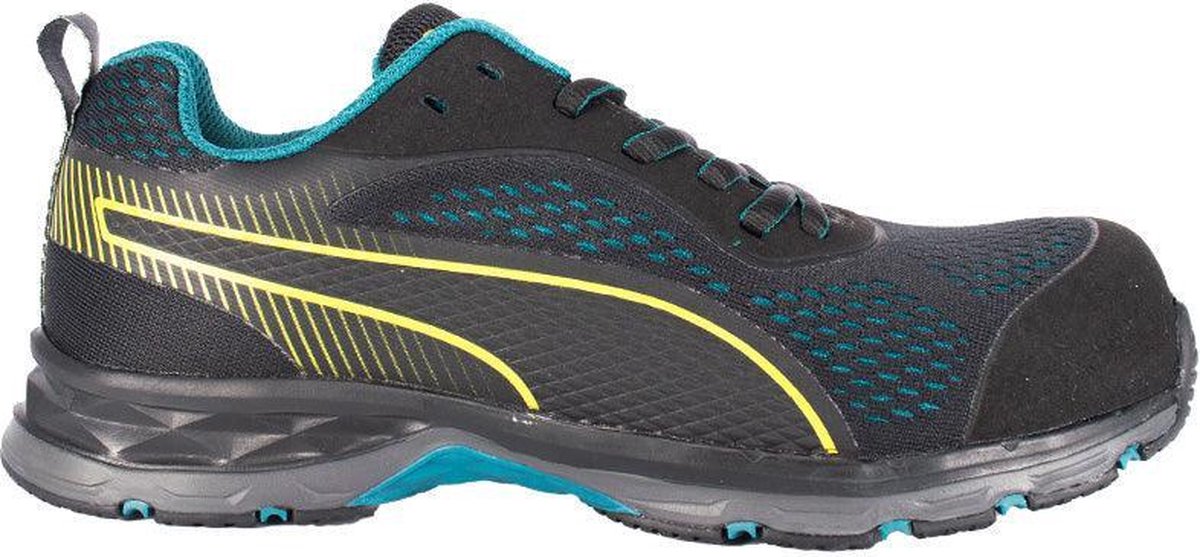 PUMA Fuse Knit Black WNS Low 643930264000040 ESD Scarpe di sicurezza S1P Taglia delle scarpe (EU): 40 Nero, Verde 1 Paio/a