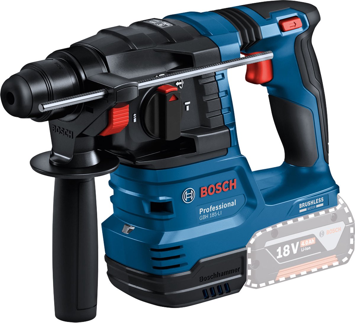 Bosch Professional GBH 18V-22 SDS-Plus-Martello perforatore a batteria 18 V Li-Ion senza batteria, senza caricatore
