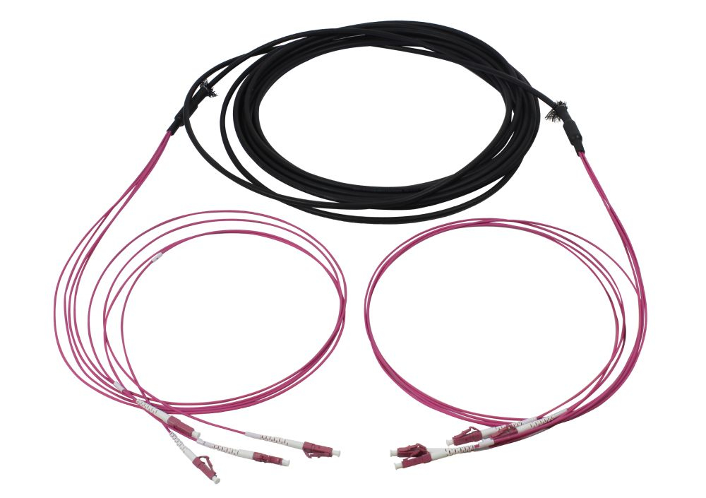 Synergy 21 S217067 Cable de fibra óptica e InfiniBand 180 m 4x LC U-DQ(ZN) BH Rosa