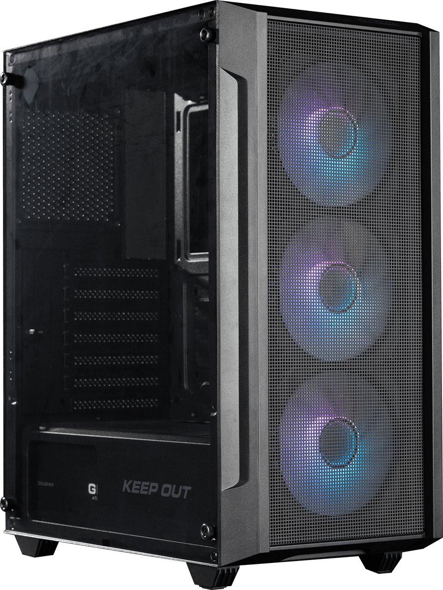 Caja semitorre atx xc-200 mesh argb keepout