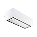 Aplique corgo ip54 1xe27 l.26xan.10,6xal.8cm aluminio+cristal blanco