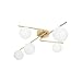 Plafón analu 5xg9 l.79xan.49xal.17cm oro/blanco