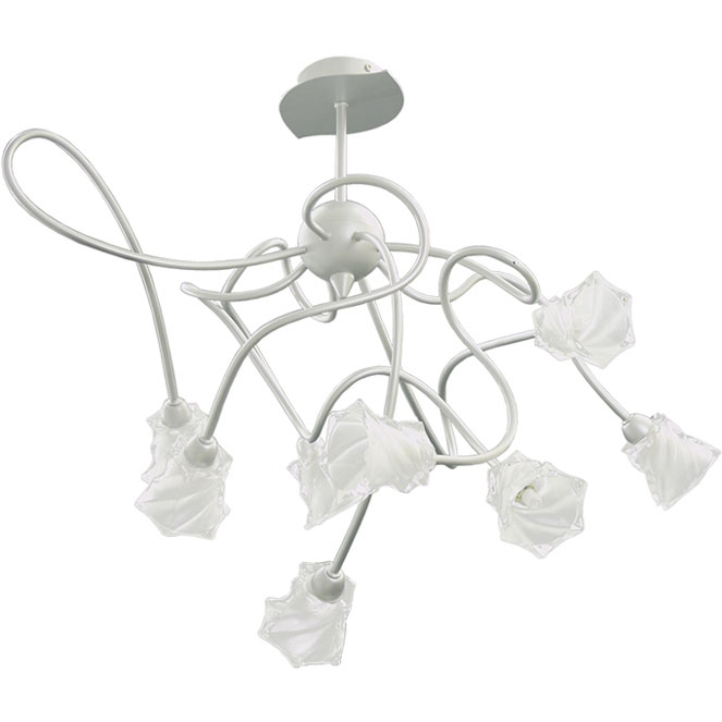 Lámpara de techo goulmina 8xg9 al.reg.xd.65cm gris