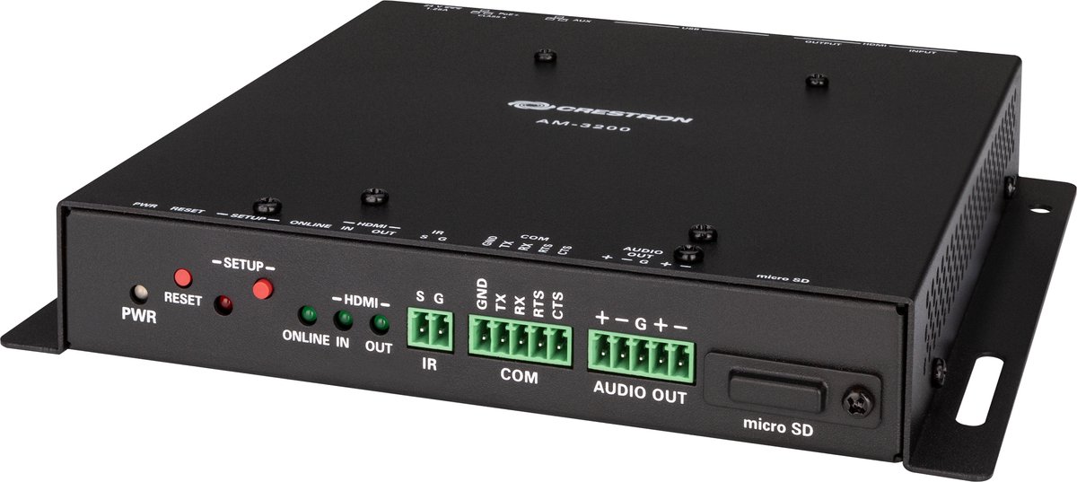 Crestron AM-3200-WF-I AV extender AV receiver Black