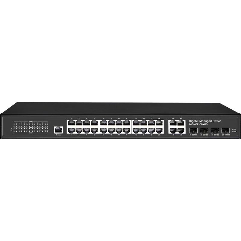 FDL 24 PORT + 4x RJ45/ SFP 1x CON PoE+ L2+ MANAGED SWITCH - 400W