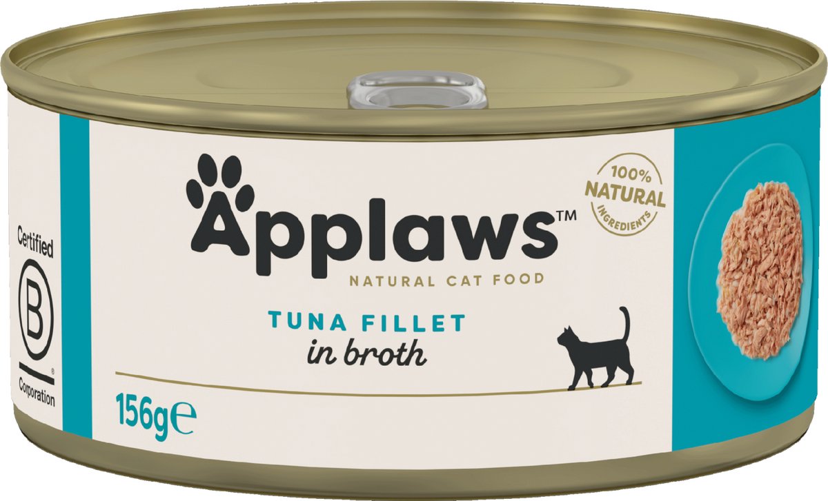 Applaws en caldo 24 x 156 g latas para gatos - Pack Ahorro - Atún