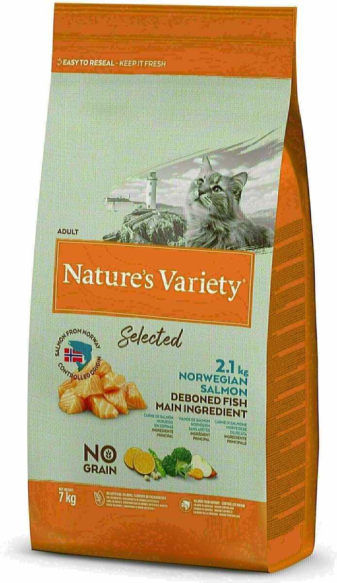 Nature's Variety No Grain Adult salmón de Noruega  - 2 x 7 kg - Pack Ahorro
