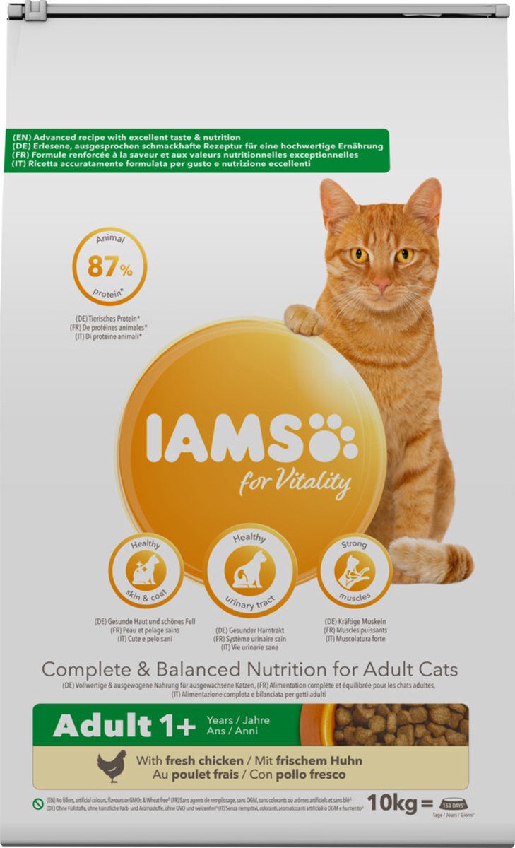 IAMS Advanced Nutrition Adult Cat con pollo - 10 kg