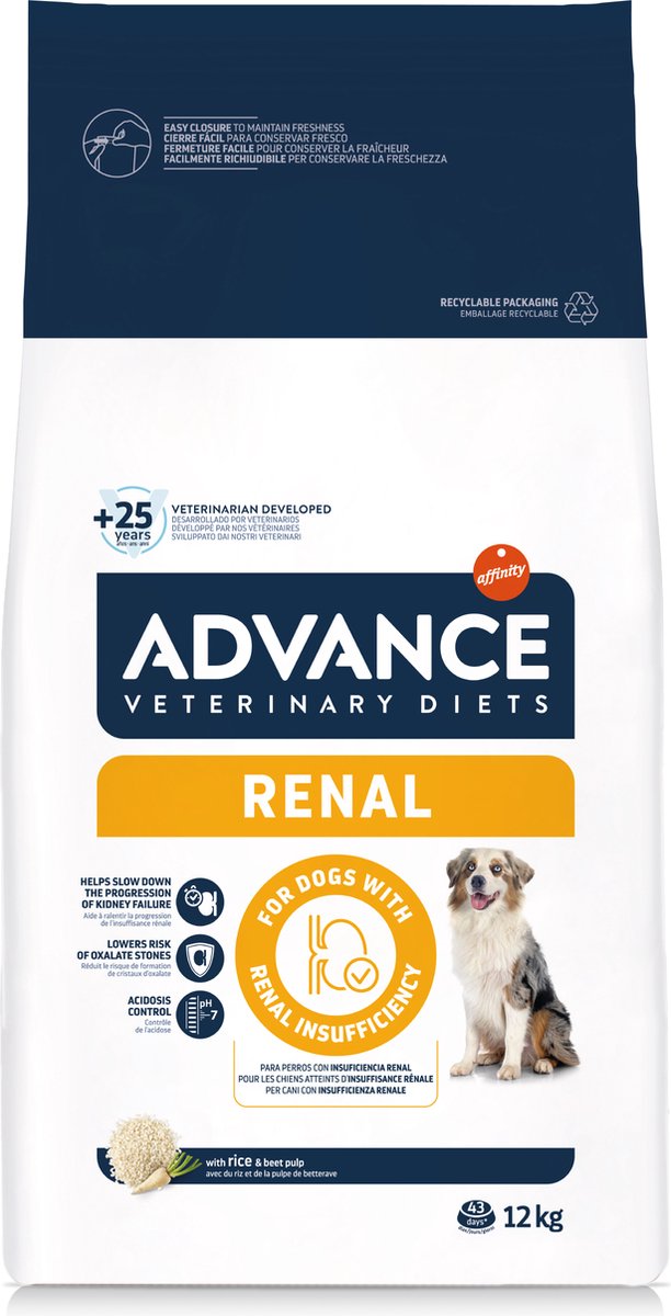 Pack Ahorro: Advance Veterinary Diets 2 x 10/12/15 kg - Renal (2 x 12 kg)