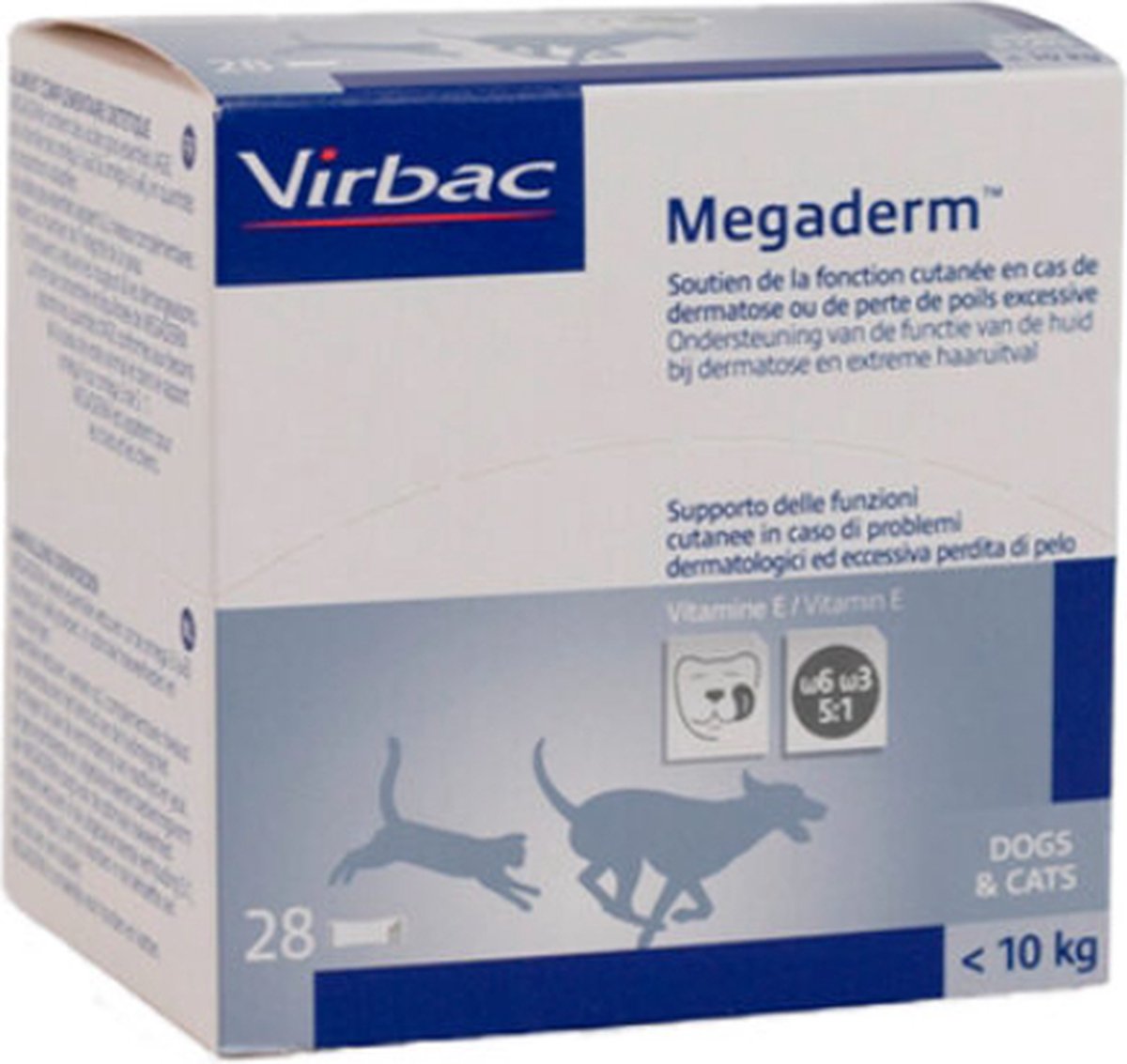 Virbac Megaderm para mascotas - 2 x 28 x 4 ml gatos y perros
