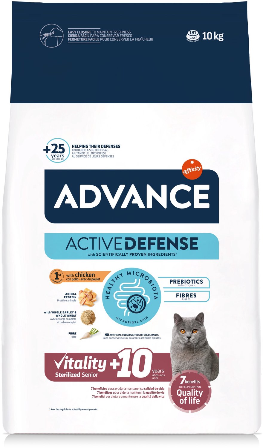 Advance Sterilized Senior +10 con pollo - 10 kg
