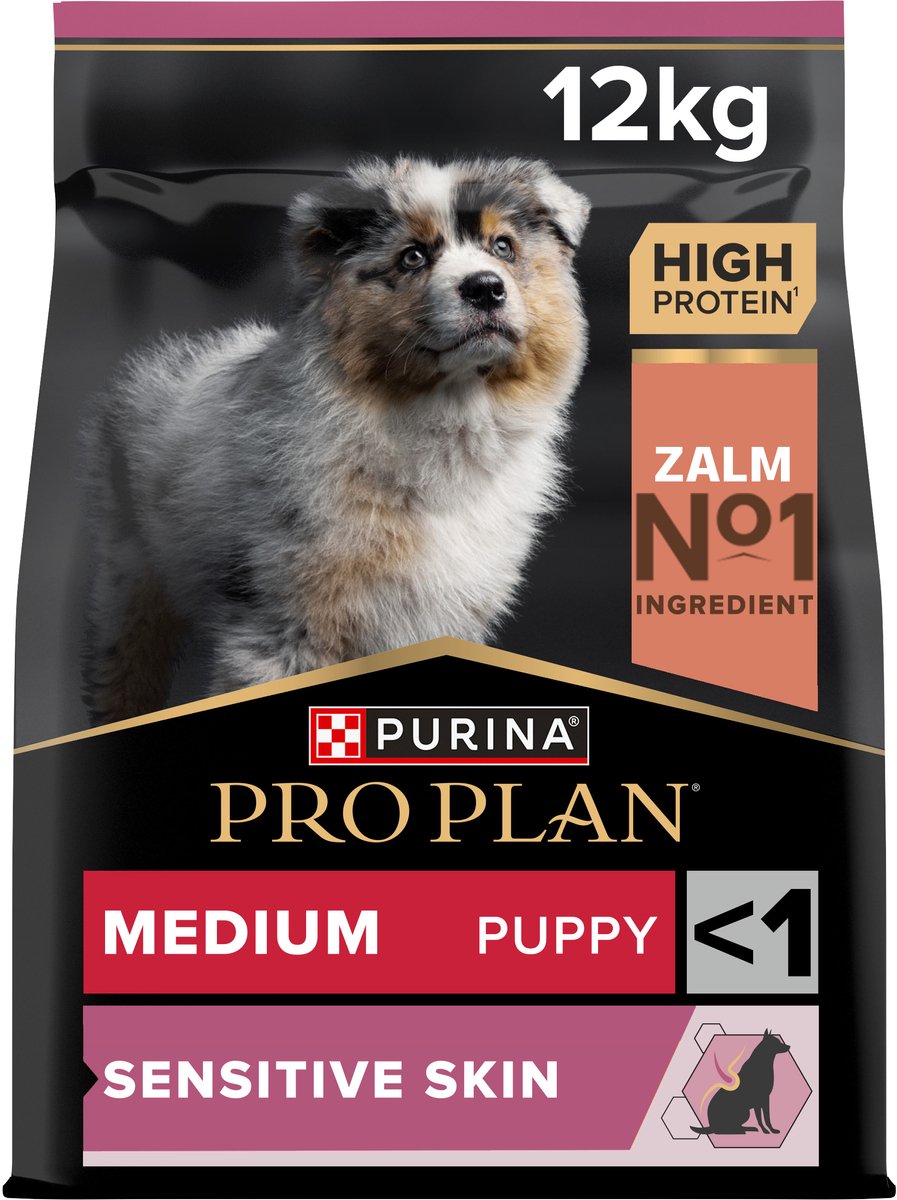 Pack Ahorro: PURINA PRO PLAN 2 x 10/12/14 kg - Medium Puppy Sensitive OptiDerma salmón (2 x 12 kg)