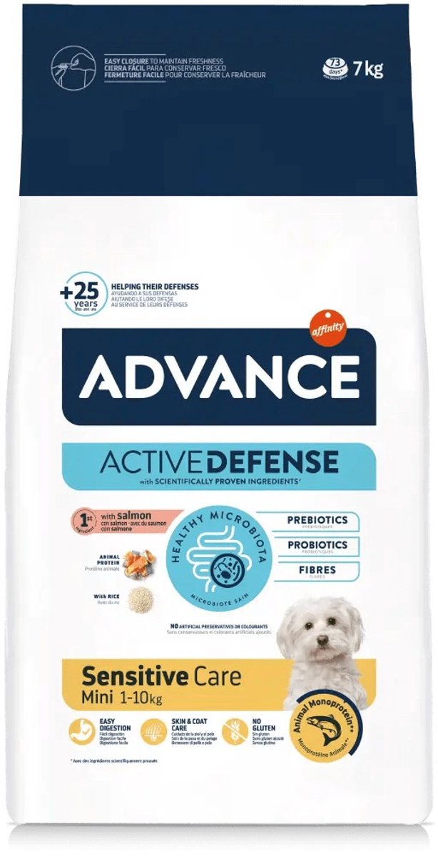 Advance Mini Sensitive salmón y arroz - 7 kg