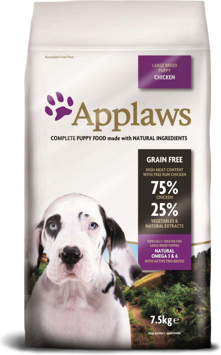 Applaws Puppy Pollo Razas Grandes - 7,5 kg