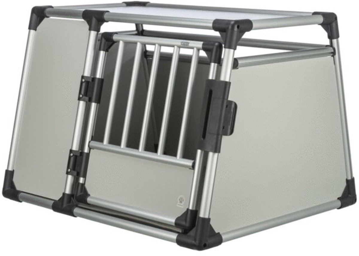 Jaula de transporte Trixie de aluminio - L: 93 x 81 x 65 cm (An x P x Al)