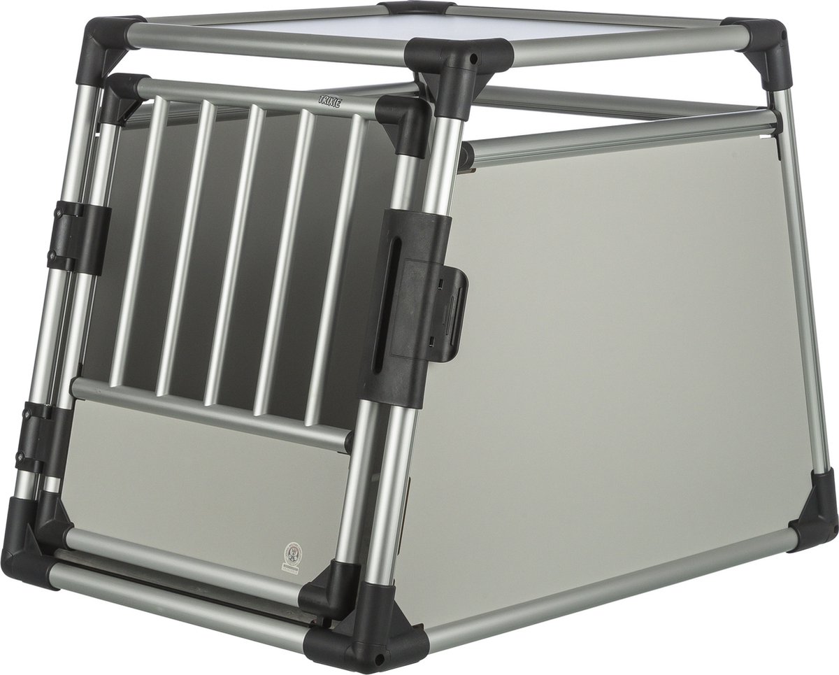 Jaula de transporte Trixie de aluminio M-L: 63 x 90 x 65 cm (An x P x Al)