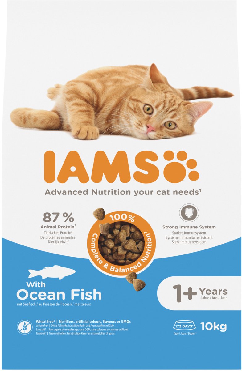 IAMS Advanced Nutrition Adult Cat con pescado oceánico - 10 kg