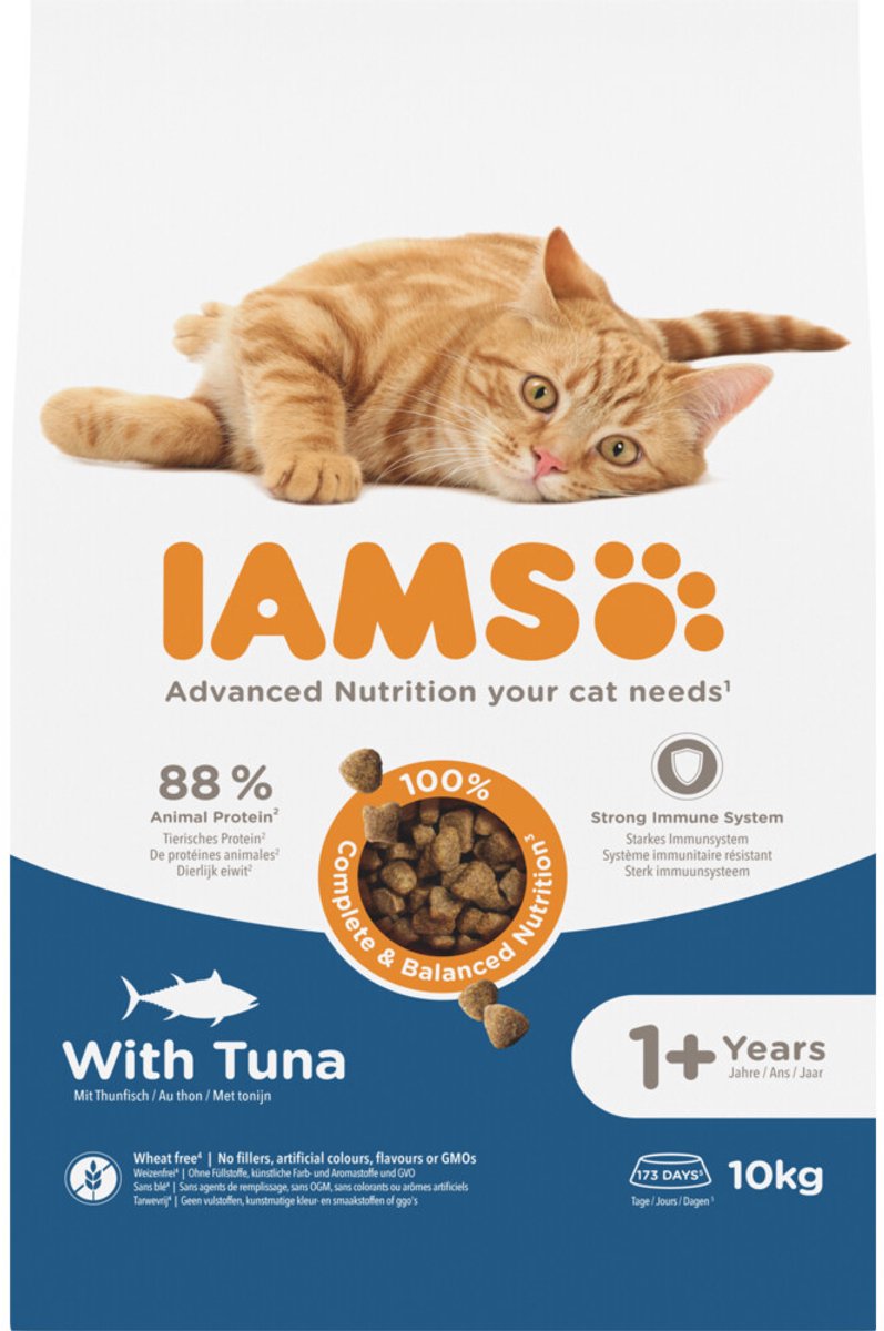 IAMS Advanced Nutrition Adult Cat con atún - 10 kg