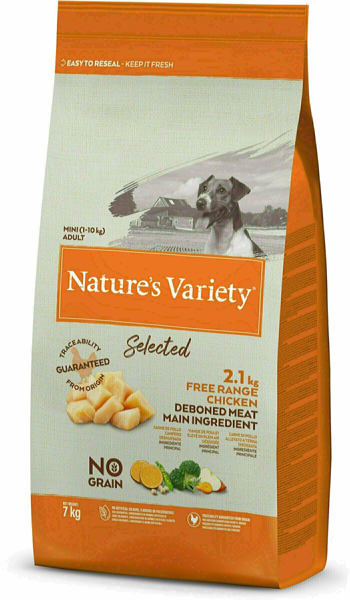 Nature's Variety No Grain Adult Mini pollo campero - 7 kg