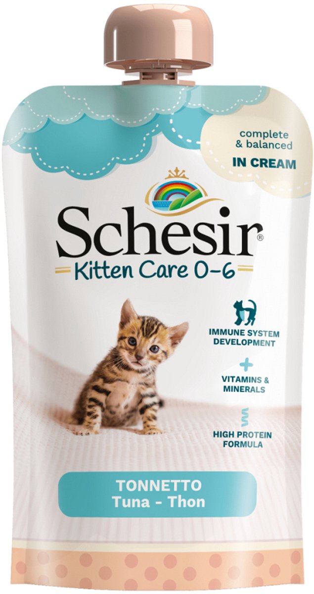 Schesir Kitten in Cream 10 x 150 g - Atún