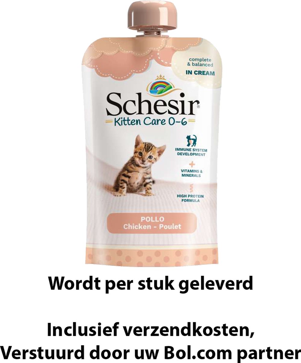 Schesir Kitten in Cream 10 x 150 g - Pollo
