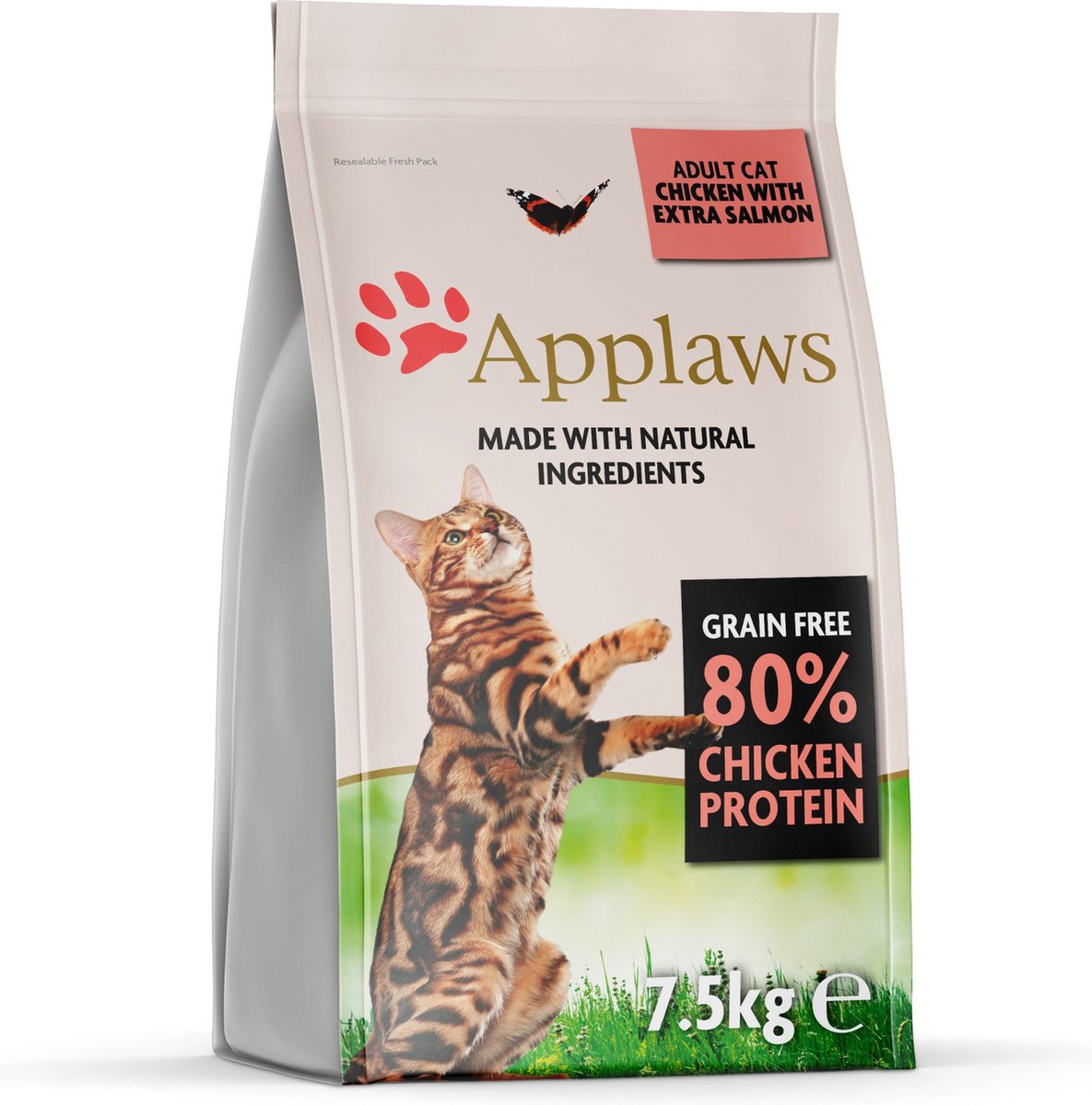 Applaws Adult con pollo y salmón para gatos - 2 x 7,5 kg - Pack Ahorro