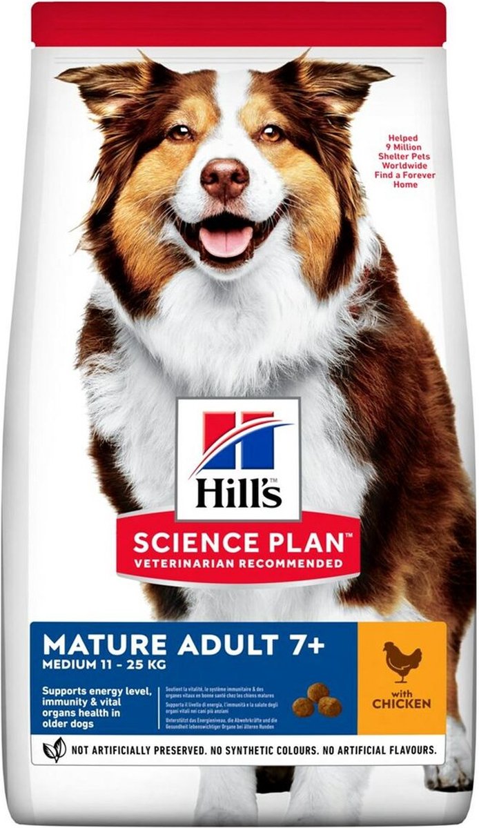 Hill's Science Plan Mature Adult 7+ Medium con Pollo - 14 kg