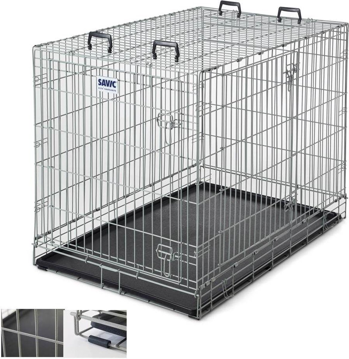 Jaula para transporte Savic Dog Residence con cojín - 76 x 118 x 88 cm (An x P x Al)
