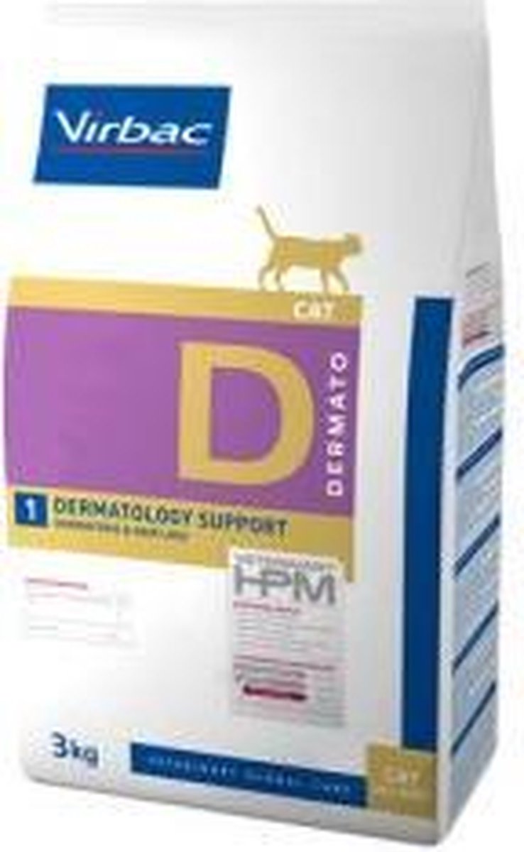Virbac D1 Veterinary HPM Dermato para gatos - 3 kg