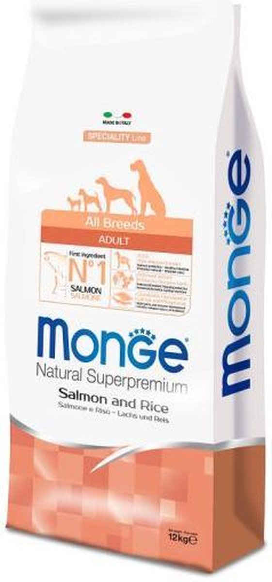 Monge Super Premium salmón y arroz - 12 kg