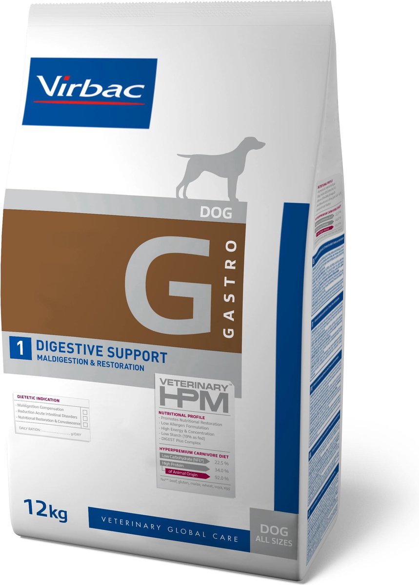 Virbac G1 Veterinary HPM Digestive Support - 12 kg