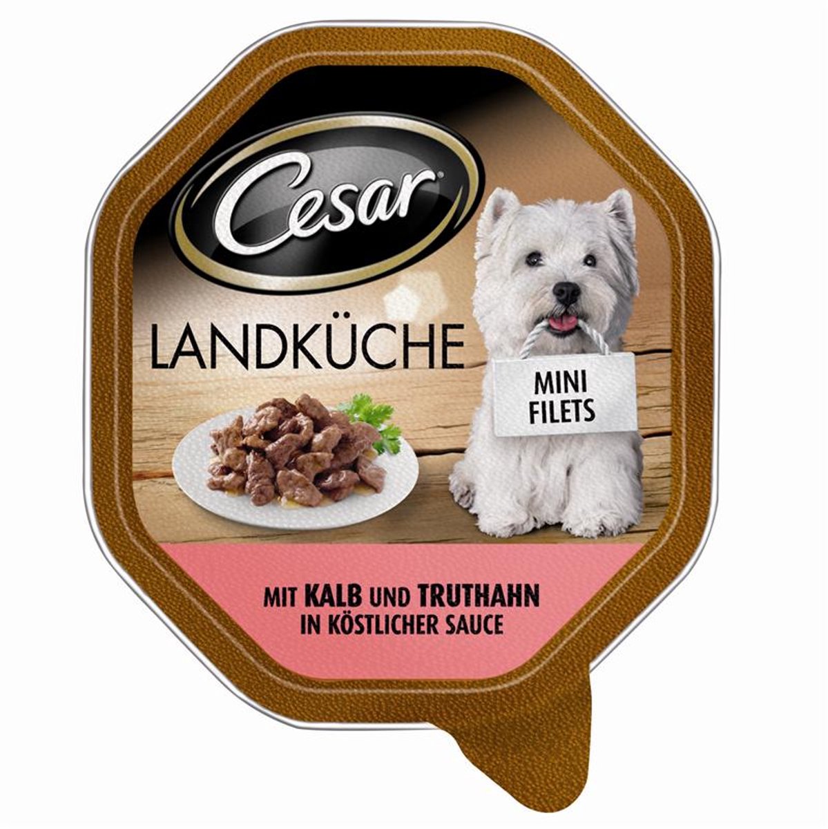 Cesar en tarrinas 28 x 150 g - Pack Ahorro - Estofado campero con ternera y pavo