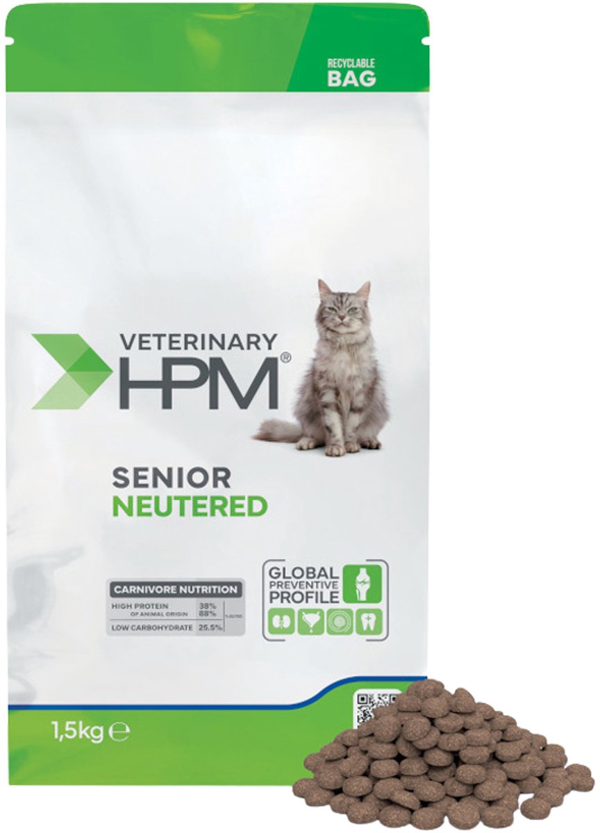 Virbac Veterinary HPM Senior Neutered Cat - 3 kg