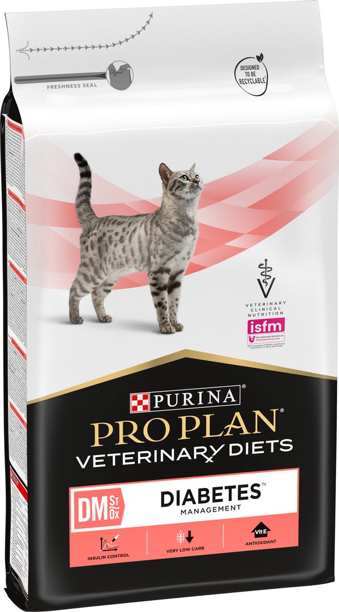 PURINA PRO PLAN Veterinary Diets Feline DM ST/OX Diabetes Management - 2 x 1,5 kg