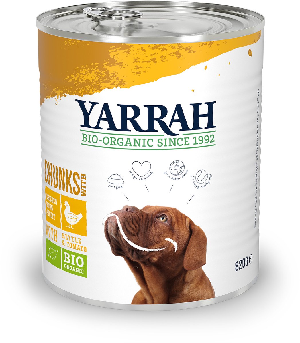 Yarrah bocaditos ecológicos de pollo en latas - 6 x 820 g