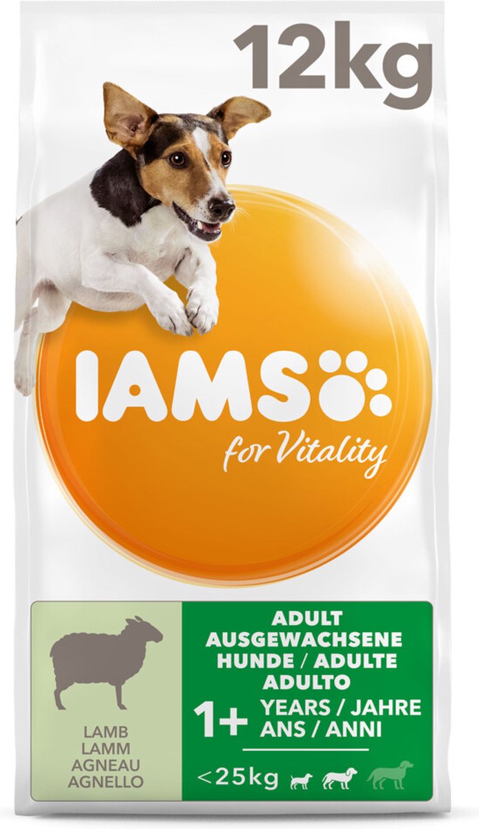IAMS Advanced Nutrition Adult Small & Medium Dog con cordero - 2 x 12 kg - Pack ahorro