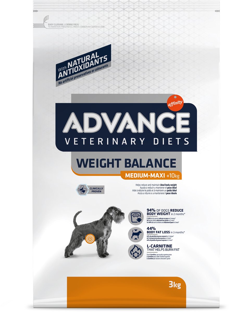 Advance Veterinary Diets Weight Balance Medium/Maxi para perros - 2 x 3 kg