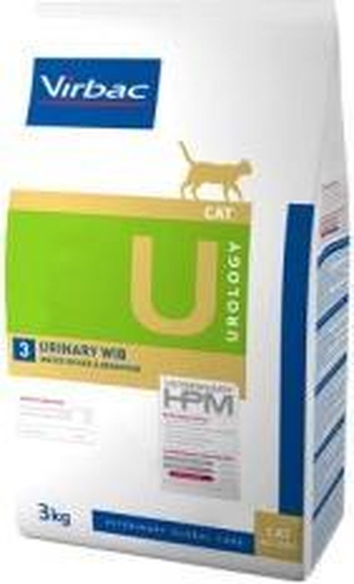 Virbac U3 Veterinary HPM Urology Water Intake & Behaviour para gatos - 3 kg