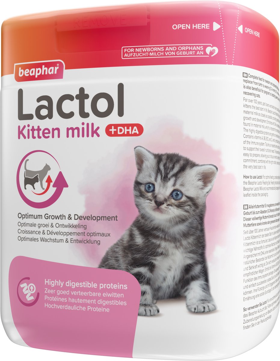 Leche para gatos beaphar Lactol - 3 x 500 g