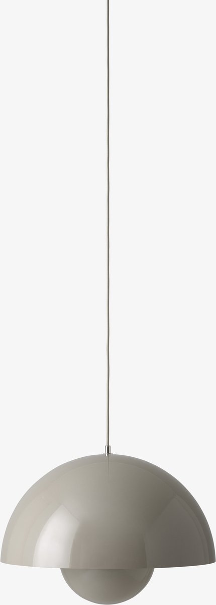 &Tradition Lámpara colgante FlowerPot VP2 grande gris-beige