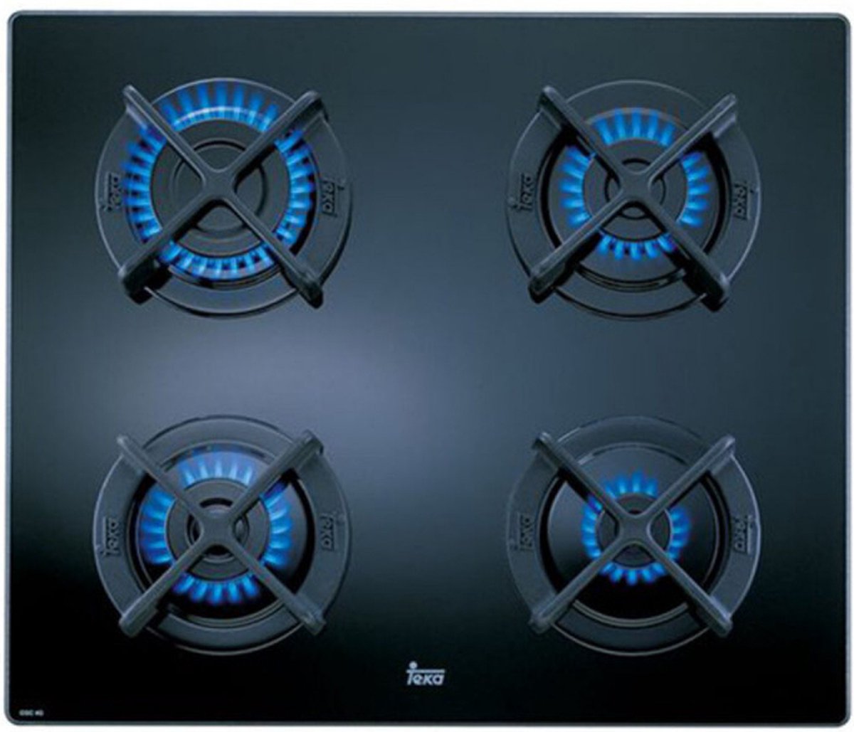 Encimera de gas natural Teka CGC 4G AI AL | Negro | 4 zonas